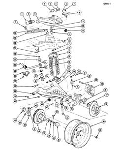 FRONT SUSPENSION STEERING Chevrolet Monte Carlo 1976-1981 FRONT SUSPENSION (EXC H,T, & 80-81X)