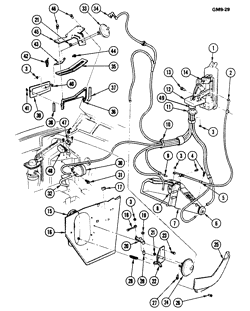 КРЕПЛЕНИЕ КУЗОВА-КОНДИЦИОНЕР-ПРИБОРНЫЙ ЩИТОК Buick Skylark 1976-1979 X AIR CONDITIONING CONTROL SYSTEM