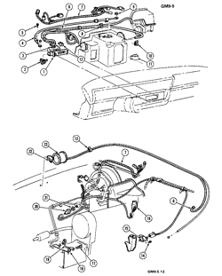 BODY MOLDING AIR CONDITIONING INSTRUMENT CLUSTER Pontiac Sunbird 1976-1977 HC,HV AIR CONDITIONING CONTROLS