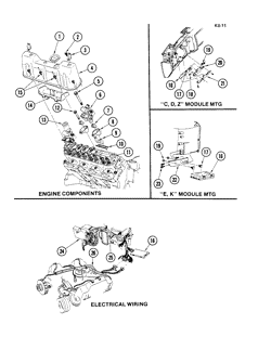 MOTOR 6 CILINDROS Cadillac Commercial Chassis 1981-1981 368-9 MODULATED DISPLACEMENT ENGINE COMPONENTS