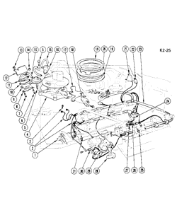 CHASSIS WIRING LAMPS Cadillac Commercial Chassis 1976-1979 425/500 ENGINE WIRING (E.F.I.)