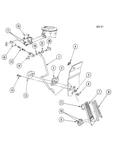 FUEL-EXHAUST-CARBURETION Cadillac Commercial Chassis 1977-1980 C,D,Z ACCELERATOR CONTROLS (EXC E.F.I.)