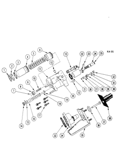 AUTOMATIC TRANSMISSION Cadillac Fleetwood Limousine 1976-1976 D,E,Z (1ST DESIGN) BRAKE HYDRAULIC BOOSTER