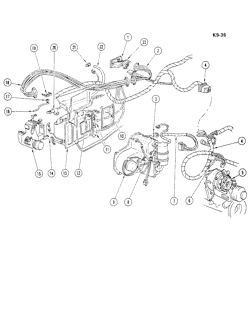 КРЕПЛЕНИЕ КУЗОВА-КОНДИЦИОНЕР-ПРИБОРНЫЙ ЩИТОК Cadillac Eldorado 1979-1979 E AIR CONDITIONING CONTROL SYSTEM (A.T.C.)