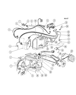BODY MTG.-AIR COND.-INST. CLUSTER Cadillac Eldorado 1977-1978 E AIR CONDITIONING CONTROL SYSTEM (A.T.C.)