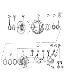 BRAKES Chevrolet Chevette 1982-1987 T AUTOMATIC TRANSMISSION (MD2) THM180C REACTION SUN GEAR & GOVERNOR