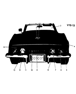 ДВЕРИ - РЕГУЛЯТОРЫ - ВЕТРОВОЕ СТЕКЛО - СТЕКЛООЧИСТИТЕЛЬ Chevrolet Corvette 1970-1972 EXTERIOR VIEW