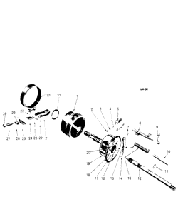 AUTOMATIC TRANSMISSION (1953 - 1967) Chevrolet Corvette 1953-1957 POWERGLIDE TRANSMISSION-REVERSE AND PLANETARY SECTION