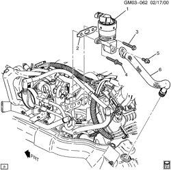 FUEL SYSTEM-EXHAUST-EMISSION SYSTEM Buick Rendezvous 2002-2004 B E.G.R. VALVE & RELATED PARTS (LA1/3.4E)