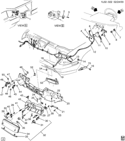 DÉMARREUR - ALTERNATEUR - ALLUMAGE - ÉLECTRIQUE - LAMPES Chevrolet Beretta 1993-1996 L69 LAMPS/FRONT EXCL. EXPORT