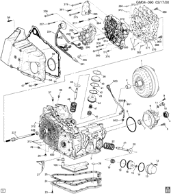 АВТОМАТИЧЕСКАЯ КОРОБКА ПЕРЕДАЧ Chevrolet Monte Carlo 1997-1998 W AUTOMATIC TRANSMISSION (M15) PART 1 (4T65-E) CASE & RELATED PARTS