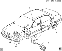 AUTOMATIC TRANSMISSION Buick Lesabre 2000-2005 H BRAKE SYSTEM/ANTILOCK