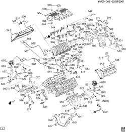 MOTOR 8 CILINDROS Cadillac Hearse/Limousine 2001-2001 EK ENGINE ASM-4.6L V8 PART 5 MANIFOLDS & FUEL RELATED PARTS (LD8/4.6Y)