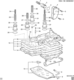 BRAKES Chevrolet Prizm 1993-1997 S AUTOMATIC TRANSAXLE VALVE BODY,ACCUMULATOR PISTONS, & OIL FILTER(MS7)