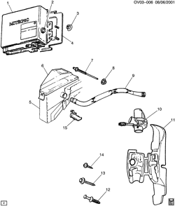 FUEL SYSTEM-EXHAUST-EMISSION SYSTEM Cadillac Catera 1997-2001 V E.C.M. MODULE & RELATED PARTS