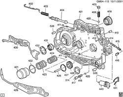 ТОРМОЗА Buick Century 2000-2003 W AUTOMATIC TRANSMISSION (MN7) PART 5 (4T65-E) CHANNEL PLATE