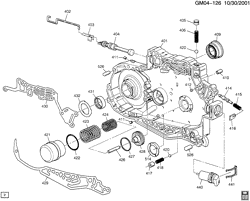 FREIOS Buick Rendezvous 2002-2006 BT AUTOMATIC TRANSMISSION (M76) PART 5 (4T65-E) CHANNEL PLATE