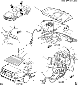 BODY MOUNTING-AIR CONDITIONING-AUDIO/ENTERTAINMENT Cadillac Seville 2003-2004 KS,KY COMMUNICATION SYSTEM ONSTAR(UE1)