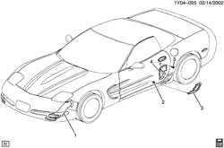 6-СКОРОСТНАЯ МЕХАНИЧЕСКАЯ КОРОБКА ПЕРЕДАЧ Chevrolet Corvette 2001-2004 Y37 BRAKE SYSTEM/COOLING DUCTS