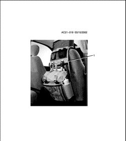 ДОПОЛНИТЕЛЬНОЕ ОБОРУДОВАНИЕ Pontiac Montana APV 2002-2004 U BACKPACK PKG/SEAT