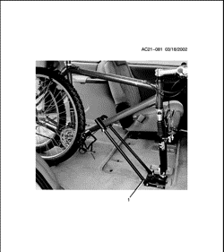 ДОПОЛНИТЕЛЬНОЕ ОБОРУДОВАНИЕ Pontiac Montana APV 2002-2005 U CARRIER PKG/BICYCLE (INTERIOR MOUNTED)