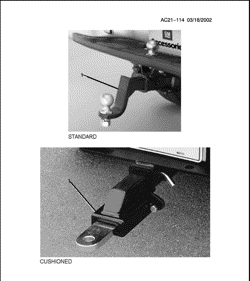 ACCESSORIES Hummer H2 SUV - 06 Bodystyle 2003-2009 N2 HITCH PKG/BALL MOUNT