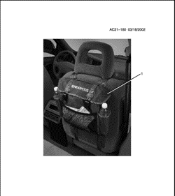 ACCESSORIES Buick Rendezvous 2002-2004 B BACKPACK PKG/SEAT