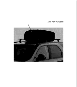 ДОПОЛНИТЕЛЬНОЕ ОБОРУДОВАНИЕ Buick Rendezvous 2002-2007 B BAG PKG/RF LUGG STOW