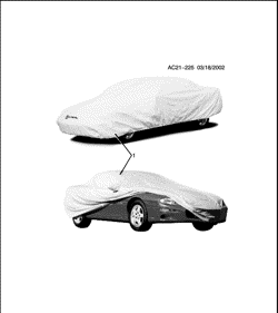 ДОПОЛНИТЕЛЬНОЕ ОБОРУДОВАНИЕ Chevrolet Camaro 2002-2002 F COVER PKG/VEHICLE