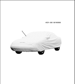ACCESSORIES Chevrolet Monte Carlo 2002-2003 WW,WX27 COVER PKG/VEHICLE