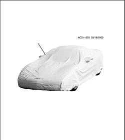 ACCESSORIES Chevrolet Corvette 2002-2003 Y COVER PKG/VEHICLE
