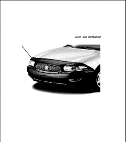 ACESSÓRIOS Buick Lesabre 2002-2005 H COVER PKG/FRONT END & HOOD