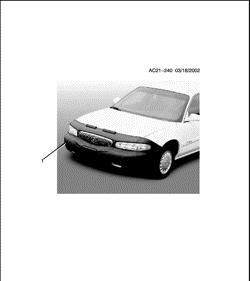 ACCESSOIRES Buick Regal 2002-2004 WS,WY ENS. COUVERCLES/EXTRÉMITÉ AVANT ET CAPOT