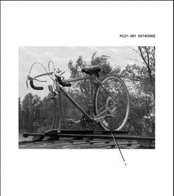 ACESSÓRIOS Buick Lesabre 2002-2004 H CARRIER PKG/BICYCLE (FORK MOUNT)