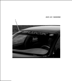 ACCESSORIOS Buick Park Avenue 2002-2005 C DECAL PKG/WINDSHIELD (BUICK)