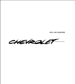 ACCESSORIOS Chevrolet Cavalier 2002-2005 J DECAL PKG/BODY SIDE (CHEVROLET)
