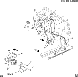 FRONT SUSPENSION-STEERING Cadillac Catera 1997-2001 V STEERING HYDRAULIC SYSTEM