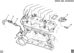 FUEL SYSTEM-EXHAUST-EMISSION SYSTEM Chevrolet Monte Carlo 1995-1995 W M.A.P. & OXYGEN SENSORS (LQ1/3.4X)