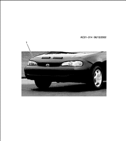 ДОПОЛНИТЕЛЬНОЕ ОБОРУДОВАНИЕ Chevrolet Prizm 2002-2002 S COVER PKG/FRONT END & HOOD