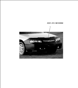 ДОПОЛНИТЕЛЬНОЕ ОБОРУДОВАНИЕ Chevrolet Impala 2002-2005 WF COVER PKG/FRONT END & HOOD