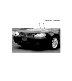 ДОПОЛНИТЕЛЬНОЕ ОБОРУДОВАНИЕ Pontiac Grand Am 2002-2005 N COVER PKG/FRONT END & HOOD