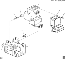TRANSFER CASE Hummer H2 2003-2007 N2 BRAKE CONTROL MODULE
