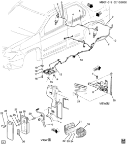 РАМЫ-ПРУЖИНЫ - АМОРТИЗАТОРЫ - БАМПЕРЫ Buick Rendezvous 2003-2007 B LEVEL CONTROL SYSTEM/AUTOMATIC (G67)