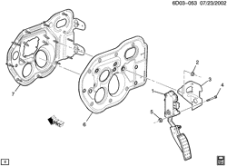 FUEL SYSTEM-EXHAUST-EMISSION SYSTEM Cadillac CTS Wagon 2011-2014 DM,DN ACCELERATOR CONTROL