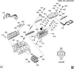 6-ЦИЛИНДРОВЫЙ ДВИГАТЕЛЬ Buick Lesabre 2000-2005 H ENGINE ASM-3.8L V6 PART 2 CYLINDER HEAD AND RELATED PARTS (L36/3.8K)