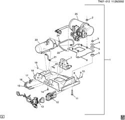 FRAMES-SPRINGS-SHOCKS-BUMPERS Hummer H2 2003-2004 N2 LEVEL CONTROL COMPRESSOR/AUTOMATIC (ZM6)
