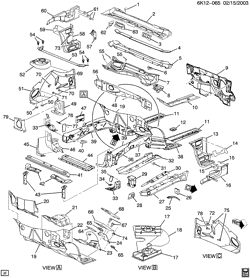 BODY MOLDINGS-SHEET METAL-REAR COMPARTMENT HARDWARE-ROOF HARDWARE Cadillac Deville 2000-2004 KS,KY SHEET METAL/BODY PART 1-ENGINE COMPARTMENT & DASH(LHD)