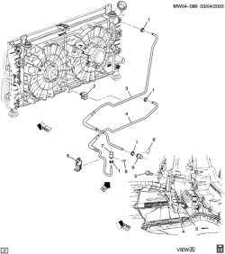 АВТОМАТИЧЕСКАЯ КОРОБКА ПЕРЕДАЧ Buick LaCrosse/Allure 2005-2009 W19 AUTOMATIC TRANSMISSION OIL COOLER PIPES (L26/3.8-2)