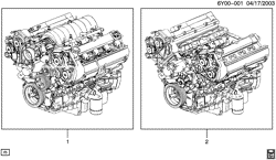MOTOR 8 CILINDROS Cadillac XLR 2004-2009 YV ENGINE ASM & PARTIAL ENGINE (LH2/4.6A)