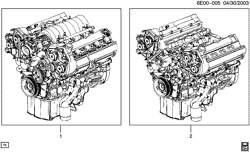 8-CYLINDER ENGINE Cadillac STS 2005-2007 DW29 ENGINE ASM & PARTIAL ENGINE (LH2/4.6A)
